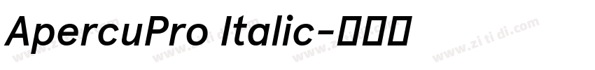 ApercuPro Italic字体转换